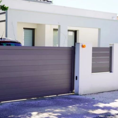 Devanture portail électrique